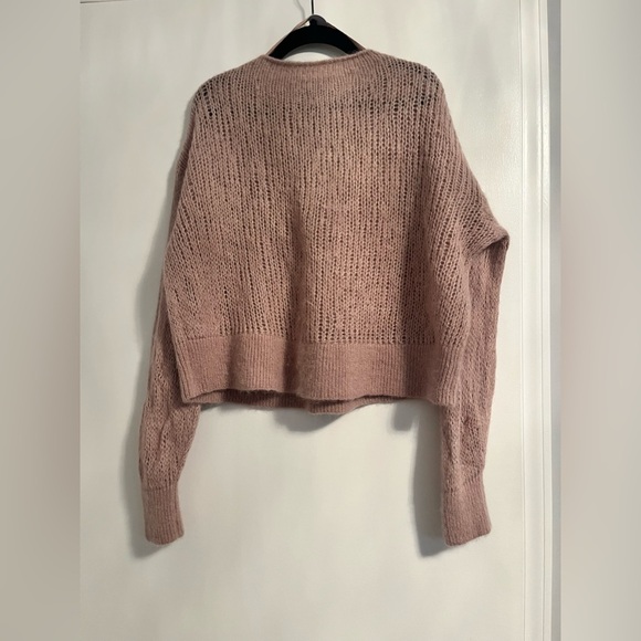 Nwot Other Stories Tan Wool Alpaca Blend Crew Neck Sweater Sz XS - Picture 7 of 8